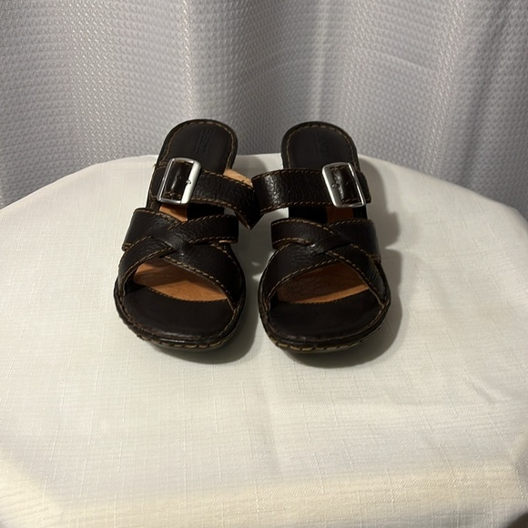 Born Brown Leather Sandals size 8/39 - Picture 3 of 8